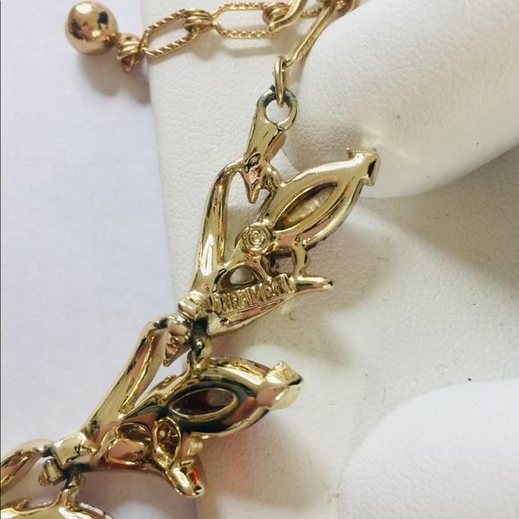 Vintage Kramer Signed Art Glass Necklace
